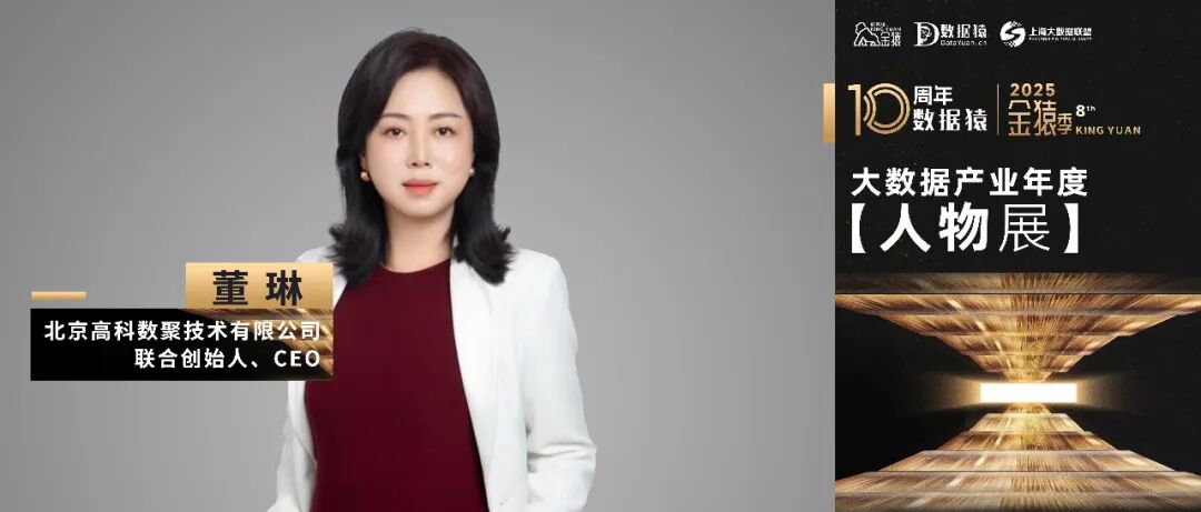 【金猿人物展】高科数聚联合创始人 CEO 董琳：从“管数据”到“用智能”——十年求索，唯一不变的是为业务破题